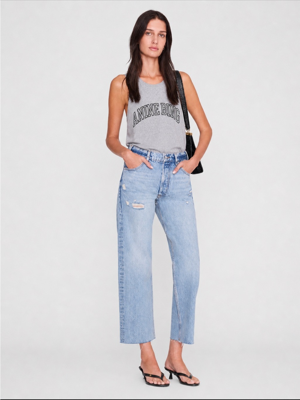 ANINE BING - Juliann Tank in Heather